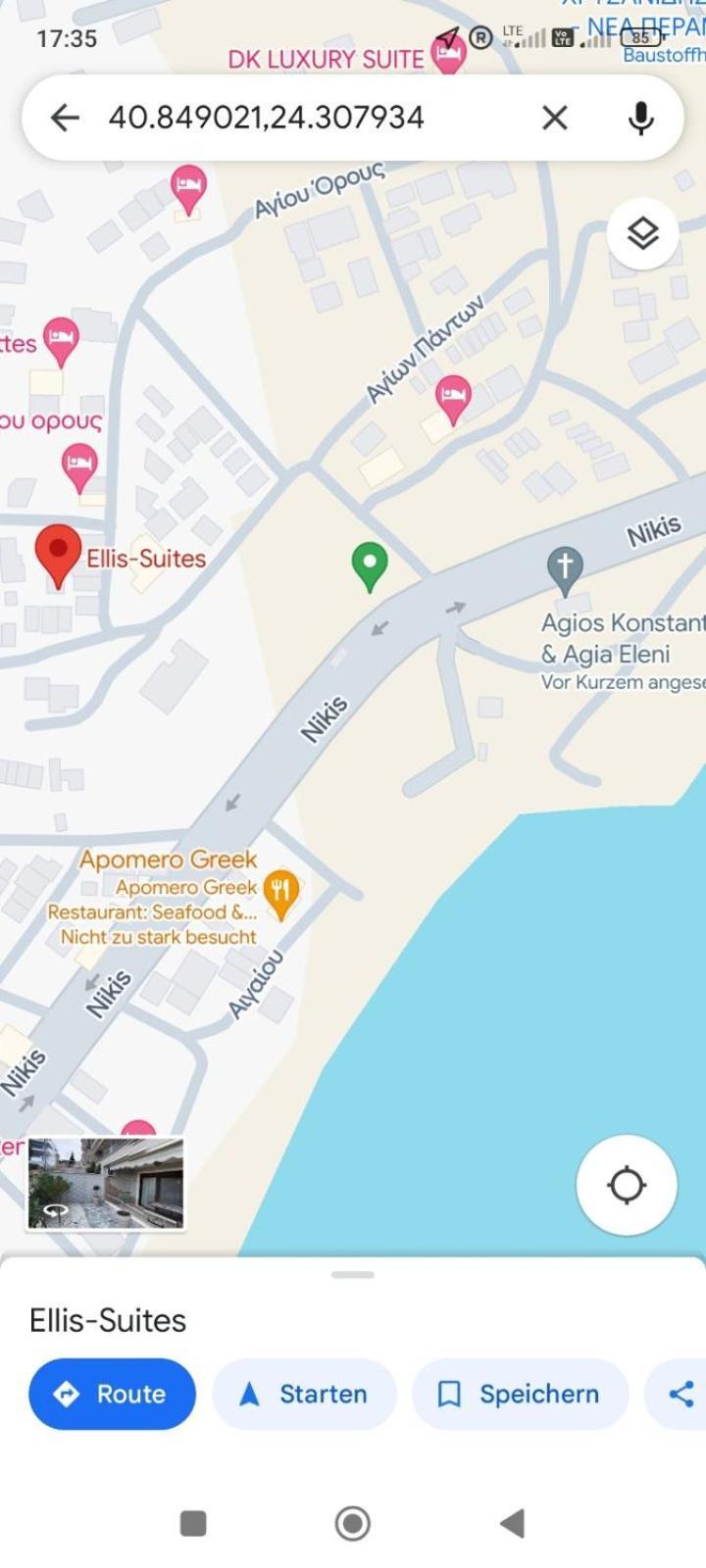 Ellis-Suites Nea Peramos Kavala Zewnętrze zdjęcie